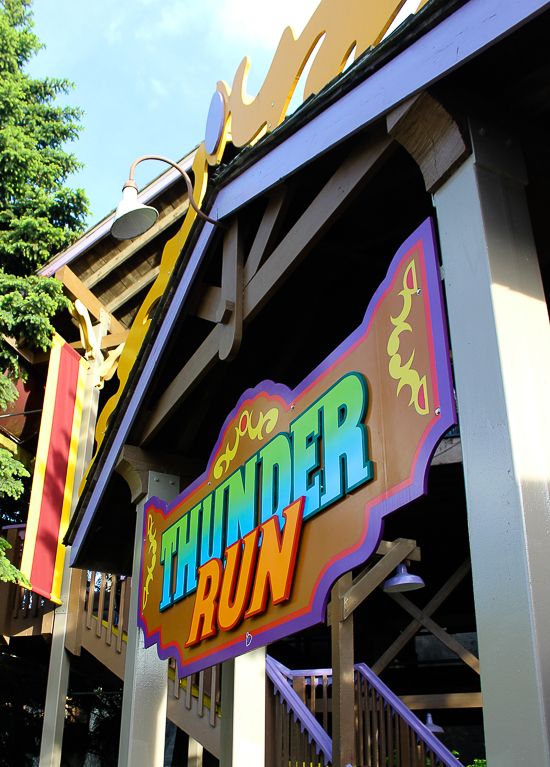 The Thunder Run roller coaster at Canada's Wonderland, Vaughn, Ontario, Canada