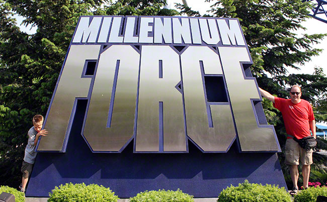 The Millenium Force Roller Coaster at Cedar Point, Sandusky, Ohio
