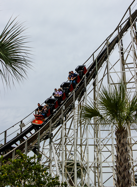 The White Lightnin' rollercoaster at Fun Spot America Orlando, Florida