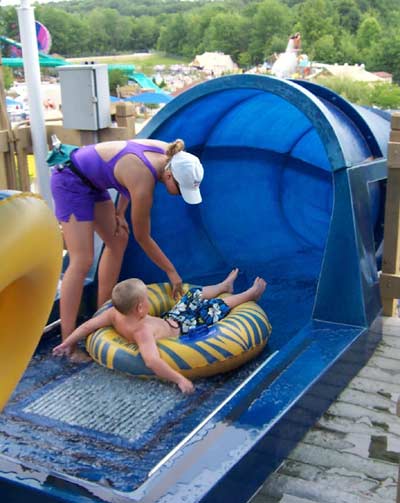 The Amazoom water slide @ Splashin' Safari