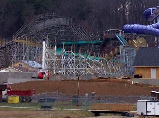 The New For 2006 Voyage Rollercoaster at Holiday World, Santa Claus, Indiana