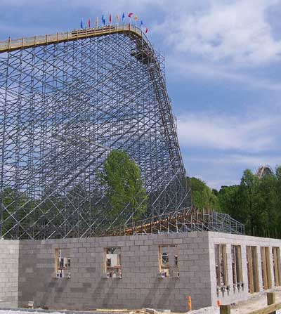 The New For 2006 Voyage Roller Coaster At Holiday World, Santa Claus, Indiana