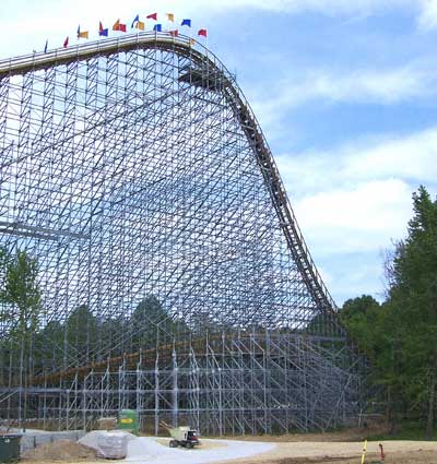 The New For 2006 Voyage Roller Coaster At Holiday World, Santa Claus, Indiana