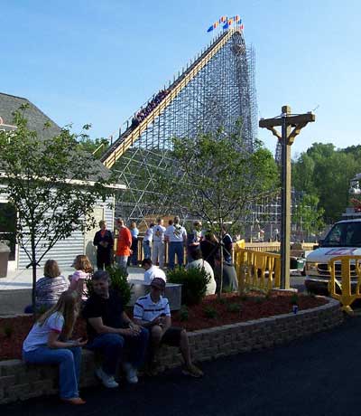 The New For 2006 The Voyage Rollercoaster at Holiday World, Santa Claus, Indiana
