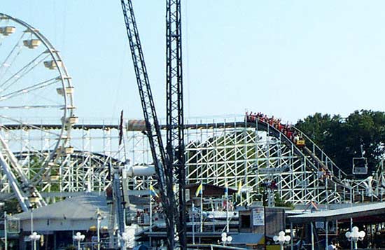 The Hoosier Hurricane Rollercoaster at Indiana Beach, Monticello, Indiana