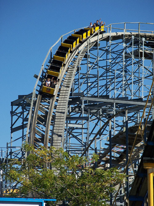 The Cornball Express Rollercoaster At Indiana Beach Amusement Resort, Monticello, IN