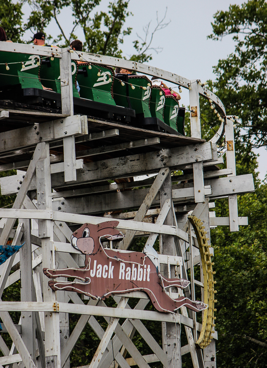 The Jack Rabbit Roller Coaster at Kennywood Park, West Mifflin, PA
