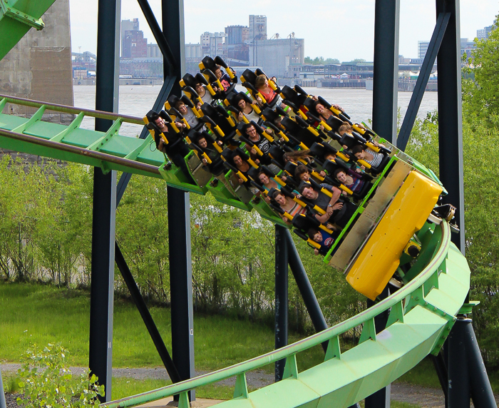 The Le Cobra rollercoaster at La Ronde, Montreal, Quebec