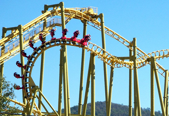 The Gauntlet Rollercoaster at Magic Springs, Hot Springs, AR