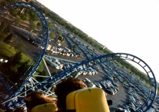 The Whizzer Roller Coaster at Six Flags Great America, Gurnee, Illinois