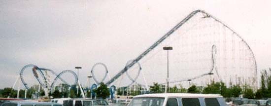 The Whizzer Roller Coaster at Six Flags Great America, Gurnee, Illinois