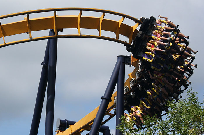 The Batman Rollercoaster at Six Flags Great America, Gurnee, Illinois