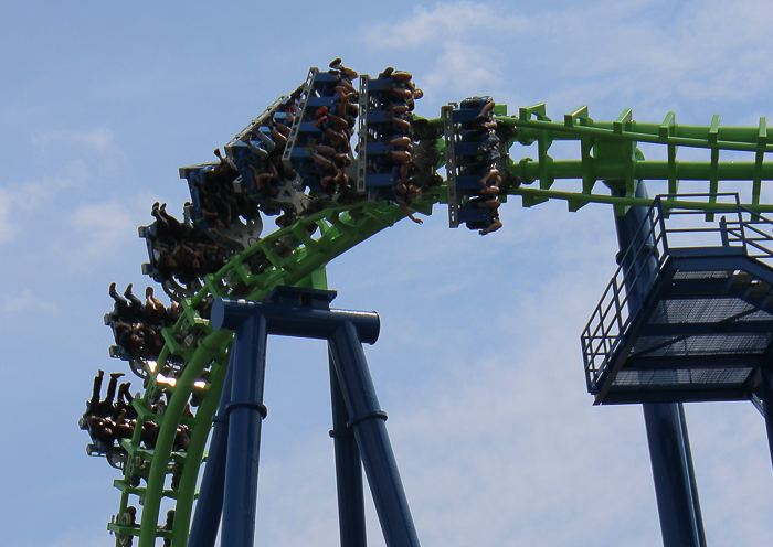 The Goliath roller coaster at Six Flags New England, Agawam, Massachusetts