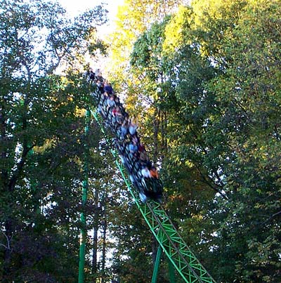 The Mindbender Rollercoaster At Six Flags Over Georgia, Austell, GA