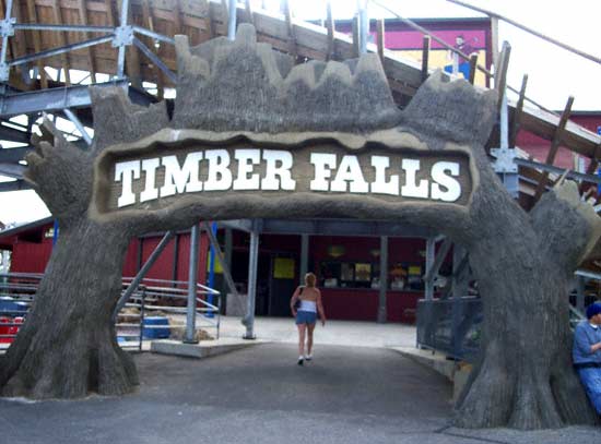 The Avalanche Rollercoaster at Timber Falls Adventure Park, Wisconsin Dells, Wisconsin