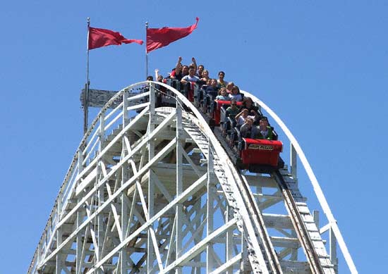 The High Roller Rollercoaster at Valleyfair, Shakopee, Minnesota