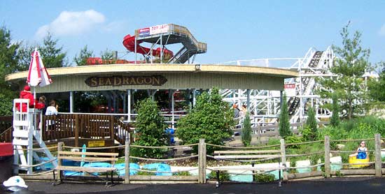 The Sea Dragon Rollercoaster at Wyandot Lake Park, Powell Ohio