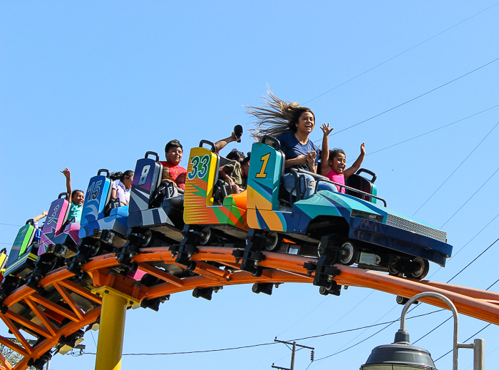 The Rewind Racers Rollercoaster at Adventure City, Anaheim, California
