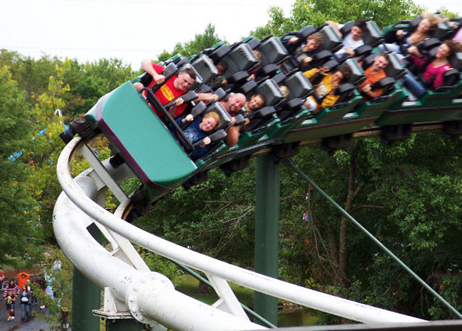 The Dragon Roller Coaster At Adventureland, Altoona, Iowa 