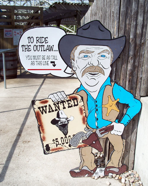 The Outlaw Roller Coaster At Adventureland, Altoona, Iowa 