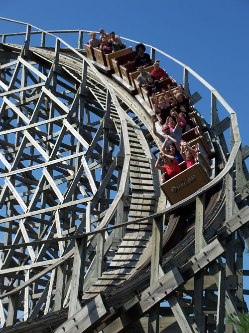 The Outlaw Roller Coaster At Adventureland, Altoona, Iowa 