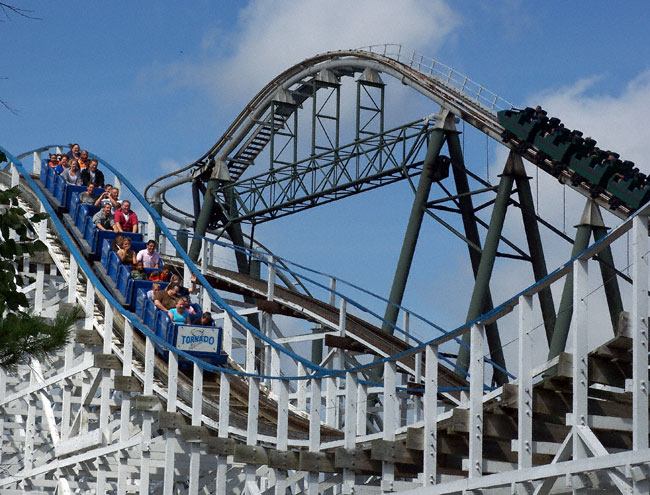 The Tornado Roller Coaster at Adventureland, Altoona, Iowa