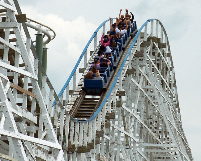 The Tornado Roller Coaster at Adventureland, Altoona, Iowa