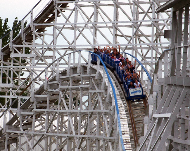The Tornado Roller Coaster at Adventureland, Altoona, Iowa