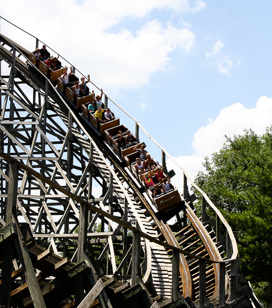 The Outlaw Roller Coaster at Adventureland Amusement Park, Altoona, Iowa