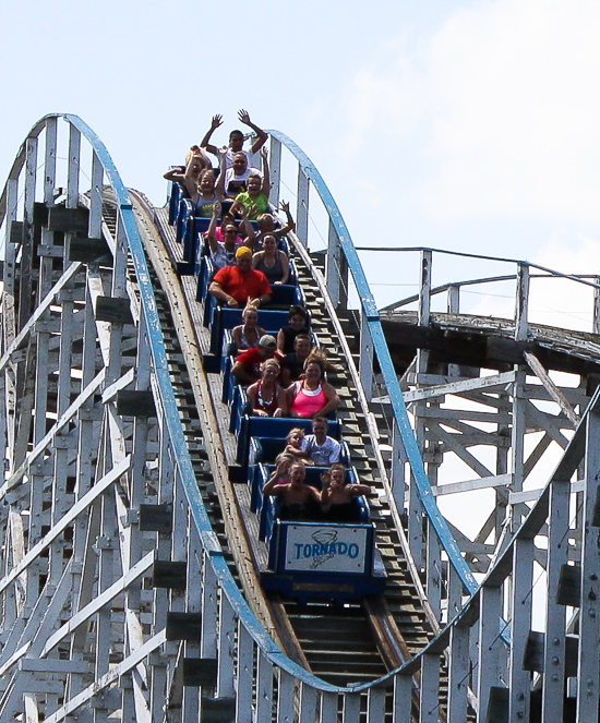 The Tornado Roller Coaster at Adventureland Amusement Park, Altoona, Iowa