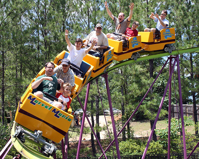 The Marvel Mania Roller Coaster at Alabama Adventure, Bessmer, Alabama