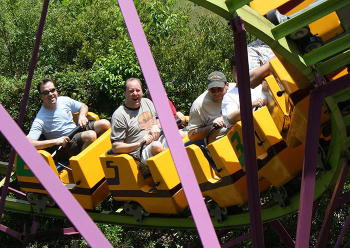 The Marvel Mania Roller Coaster at Alabama Adventure, Bessmer, Alabama