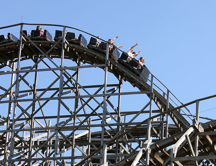 Rampage Roller Coaster at Alabama Adventure, Bessmer, Alabama