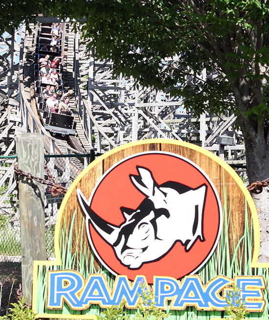 Rampage Roller Coaster at Alabama Adventure, Bessmer, Alabama