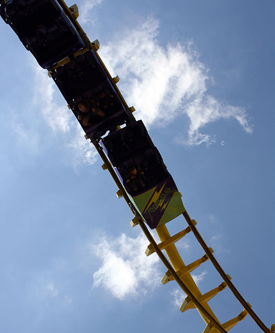 The Zoomerang Roller Coaster at Alabama Adventure, Bessmer, Alabama