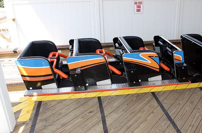 The Zippin Pippin Rollercoaster at Bay Beach Amusement Park, Green Bay Wisconsin