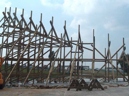 The New For 2006 Wooden Roller Coaster at Beech Bend Park In Bowling Green, Kentucky
