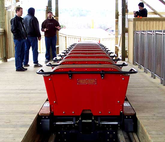The New For 2006 Kentucky Rumbler Wooden Roller Coaster at Beech Bend Park In Bowling Green, Kentucky