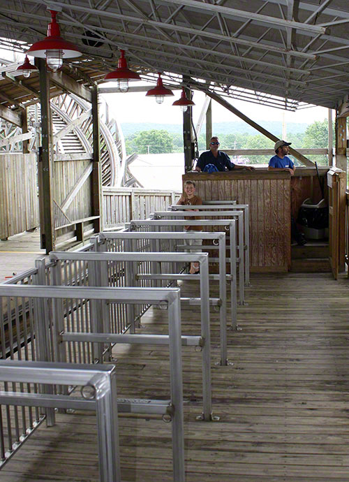 The Kentucky Rumbler roller coaster at Beech Bend Park in Bowling Green, Kentucky