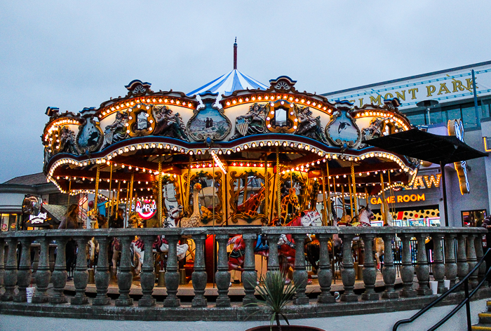 The Giant Dipper Roller Coaster at Belmont Park, Mission Beach, San Diego, California