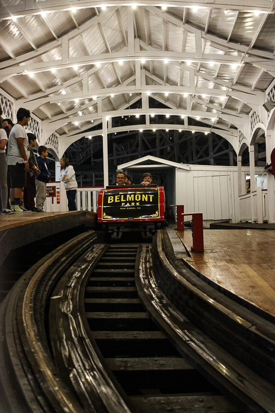 The Giant Dipper Rollercoaster at Belmont Park, Mission Beach, San Diego, California