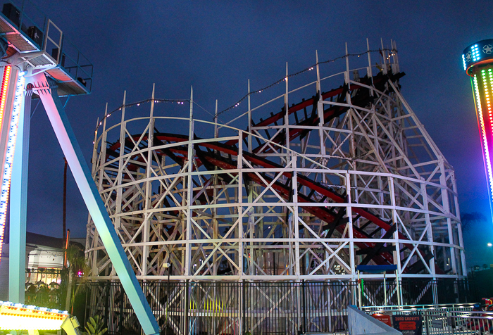 The Giant Dipper Roller Coaster at Belmont Park, Mission Beach, San Diego, California
