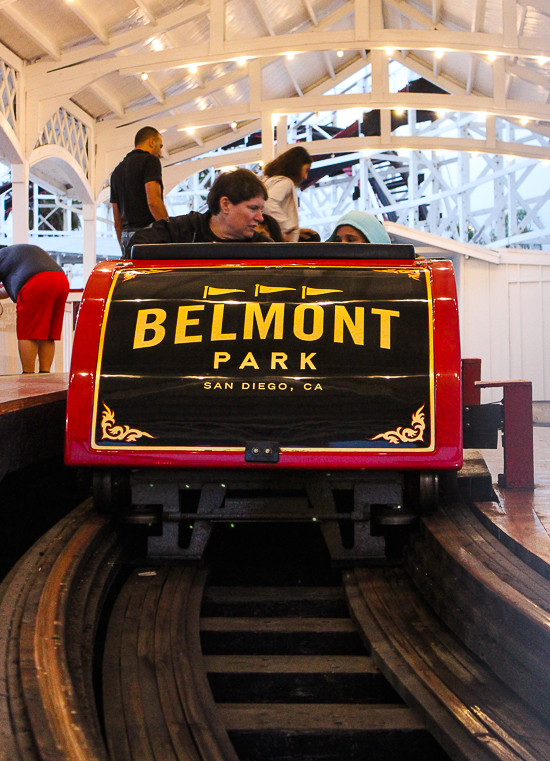 The Giant Dipper Rollercoaster at Belmont Park, Mission Beach, San Diego, California