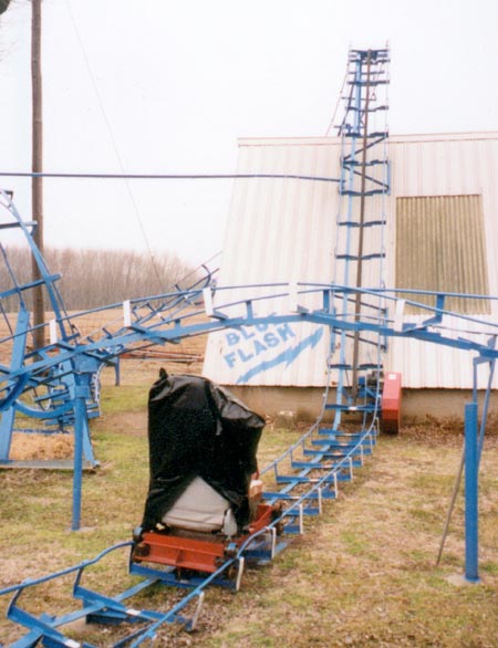 The Blue Flash Backyard Coaster