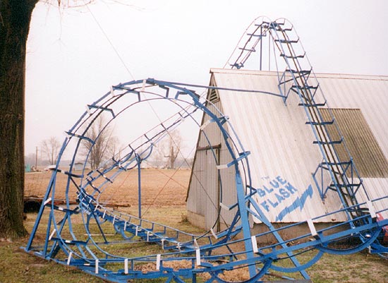The Blue Flash Backyard Coaster