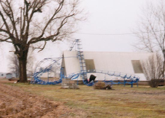 The Blue Flash Backyard Coaster