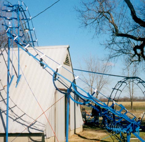 The Blue Flash Backyard Coaster
