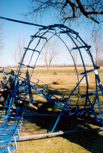 The Blue Flash Backyard Coaster