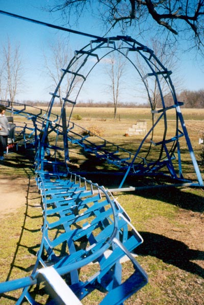 The Blue Flash Backyard Coaster