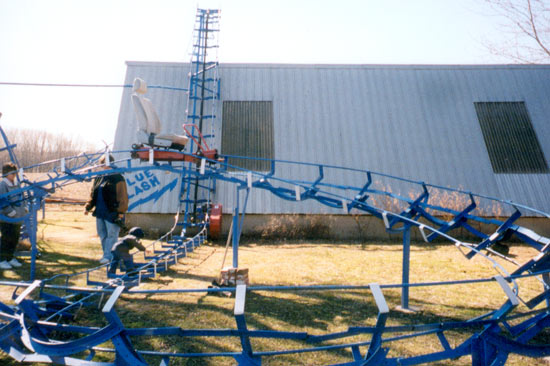 The Blue Flash Backyard Coaster